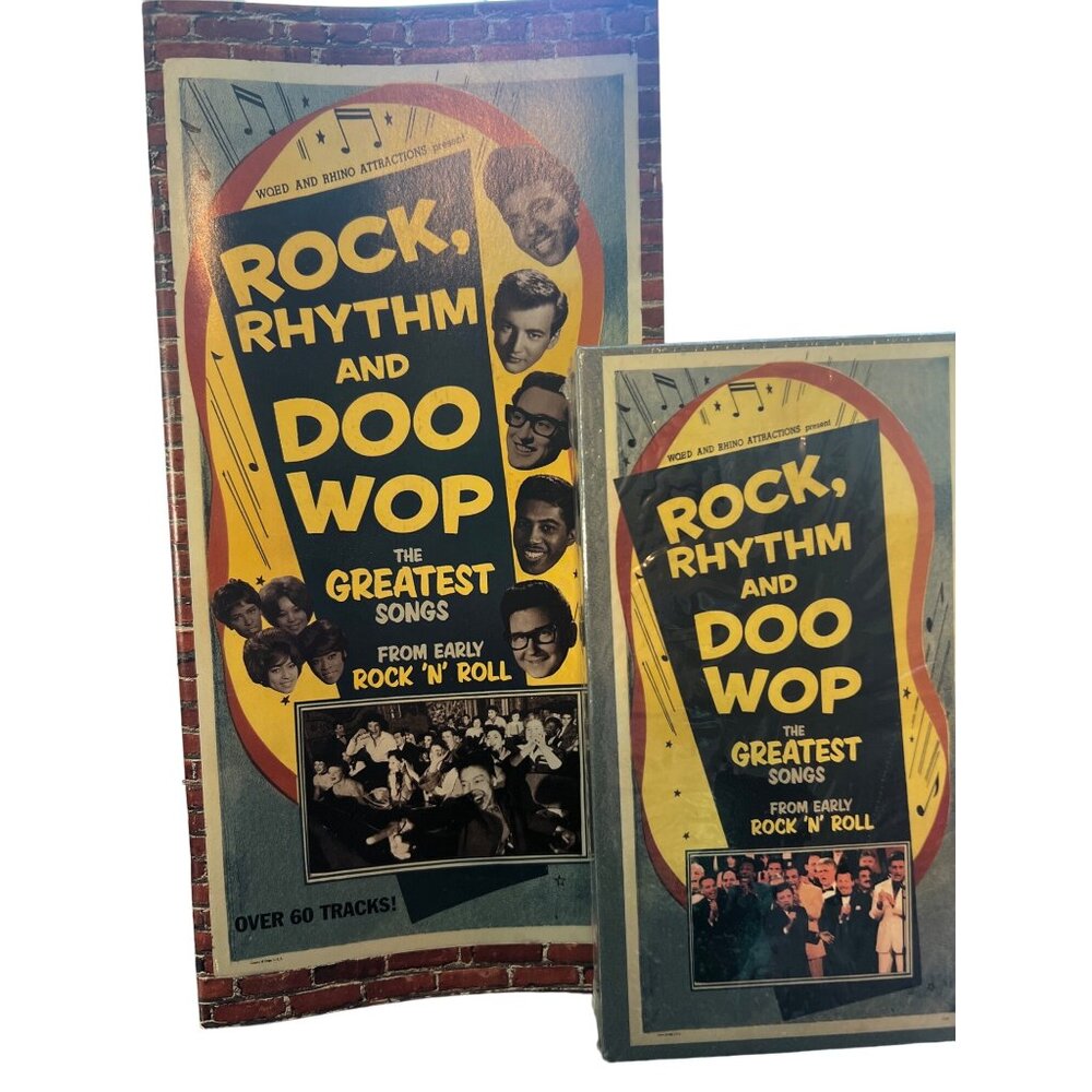Rock Rhythm And Doo Wop Greatest Songs Early Rock N Roll VHS Booklet New Sealed